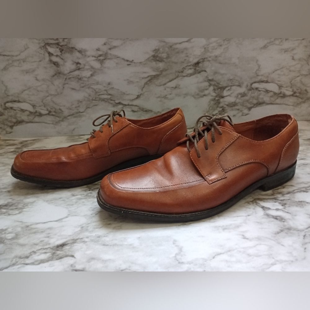Aston Grey Pinnacle Genuine Leather Toffee Color Dress Shoe Size 9.5